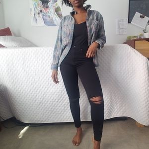 Black Topshop High Waisted Skinny Jeans